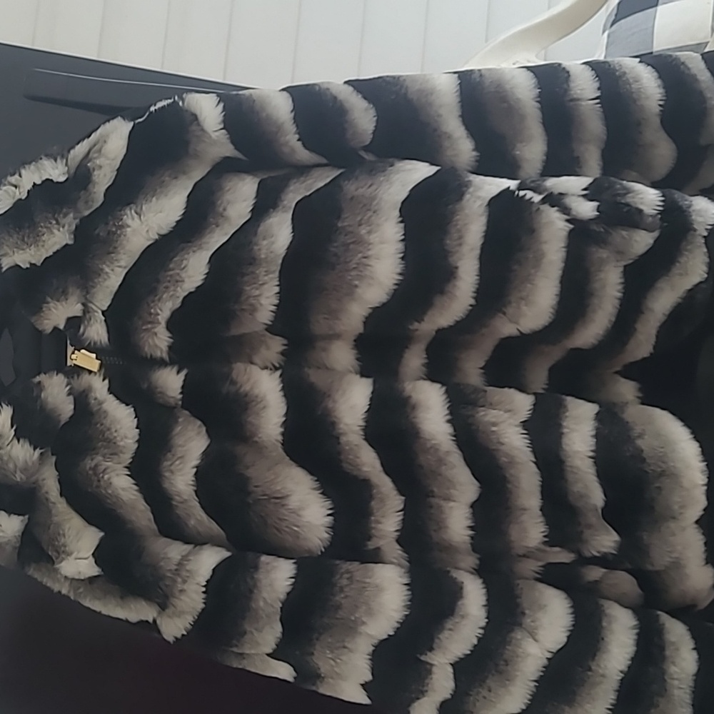 Vintage Fur Coat with Hood